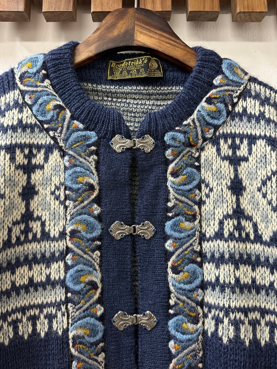 노르웨이 오리지널 Nordstrikk 노르딕 울 버클 스웨터 가디건 니트 상품이미지2