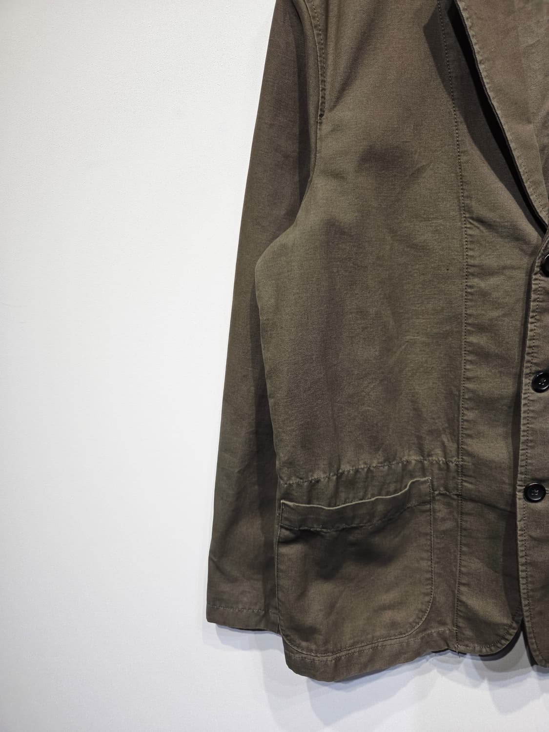 바나나리퍼블릭 올리브 캔버스 캐주얼 블레이저 자켓 상품이미지4