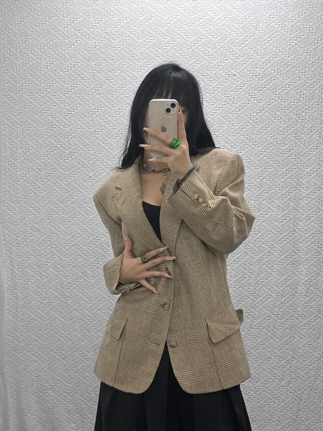 폴로 랄프로렌 90's 하운드체크 블레이저 자켓 100 C08168 상품이미지1