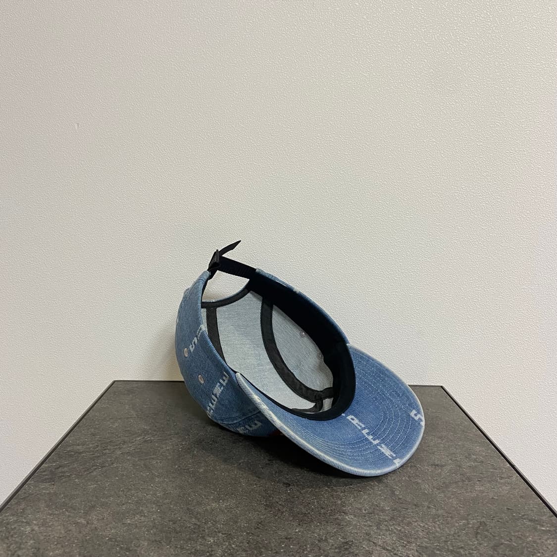 슈프림 워시드 데님 레드 박스로고 캠프캡 모자 상품이미지7