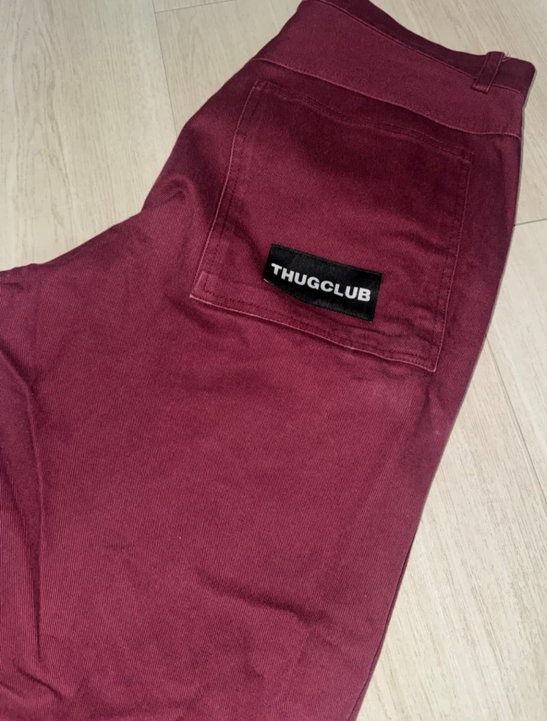 [급처] 떠그클럽 버건디 팬츠 상품이미지2