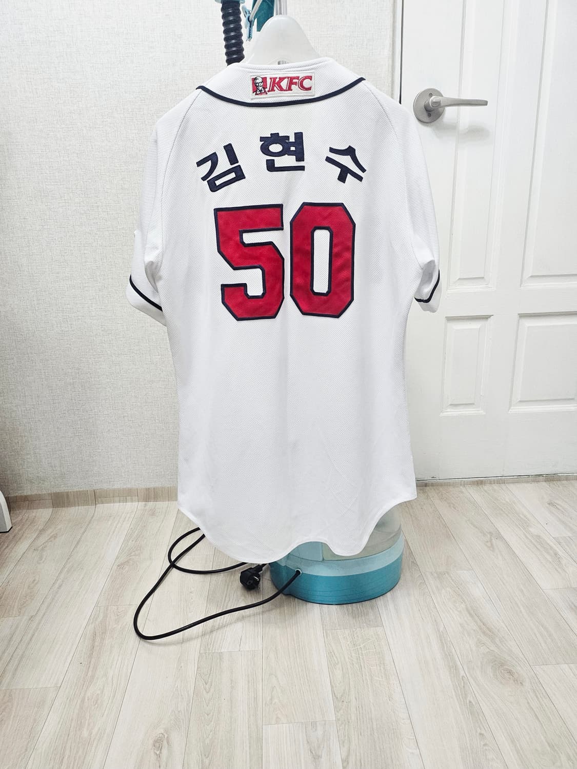 (95)M ☆초대장급☆ 위팬 두산베어스 [김현수] 화이트 풀마킹유니폼 상품이미지7