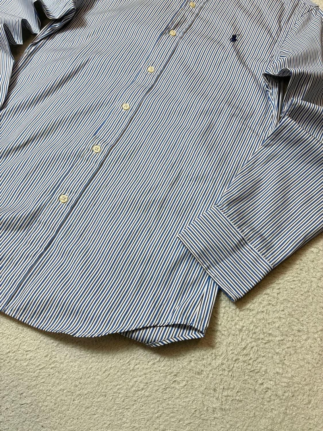 폴로 랄프로렌 시그니처 스트라이프 포니 로고 셔츠 PN6956 상품이미지4