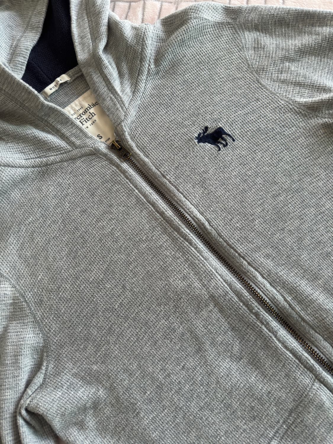 [s] 아베크롬비 와플 슬림핏 후드집업 상품이미지2