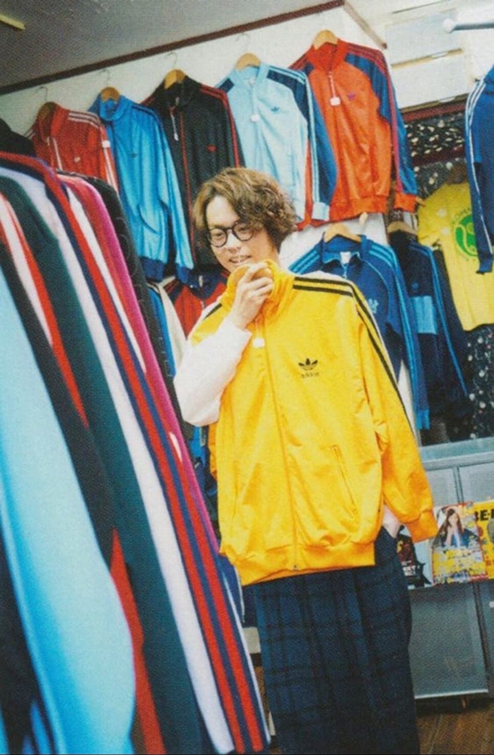 (스다 마사키 착용)90's 아디다스 빈티지 파이어버드 트랙탑 져지 XL 상품이미지1