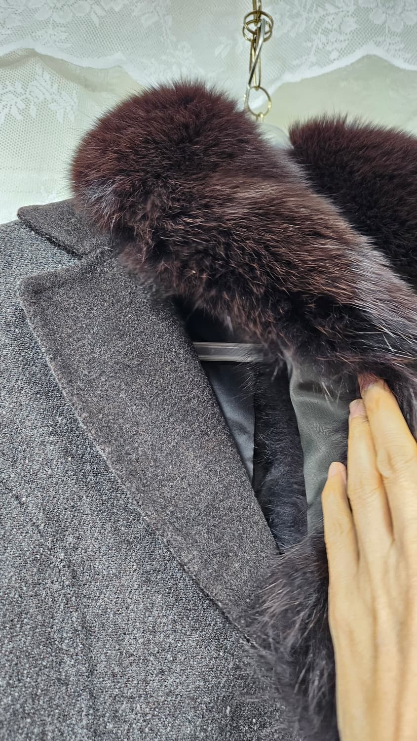 조이너스   폭스퍼 장식 핸드메이드 자켓 상품이미지5