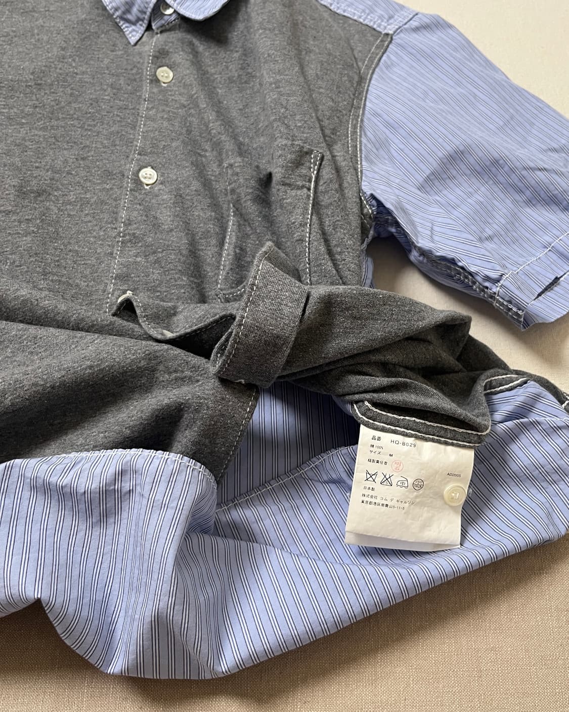 꼼데가르송 옴므 도킹 하프셔츠 comme des garcons homme 상품이미지6
