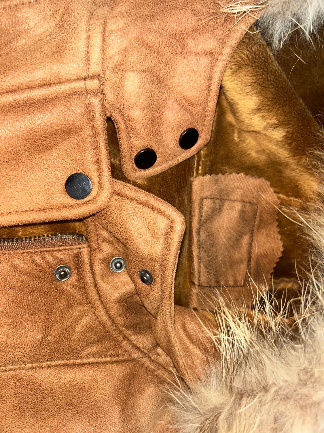 토끼털 레더 자켓 상품이미지3