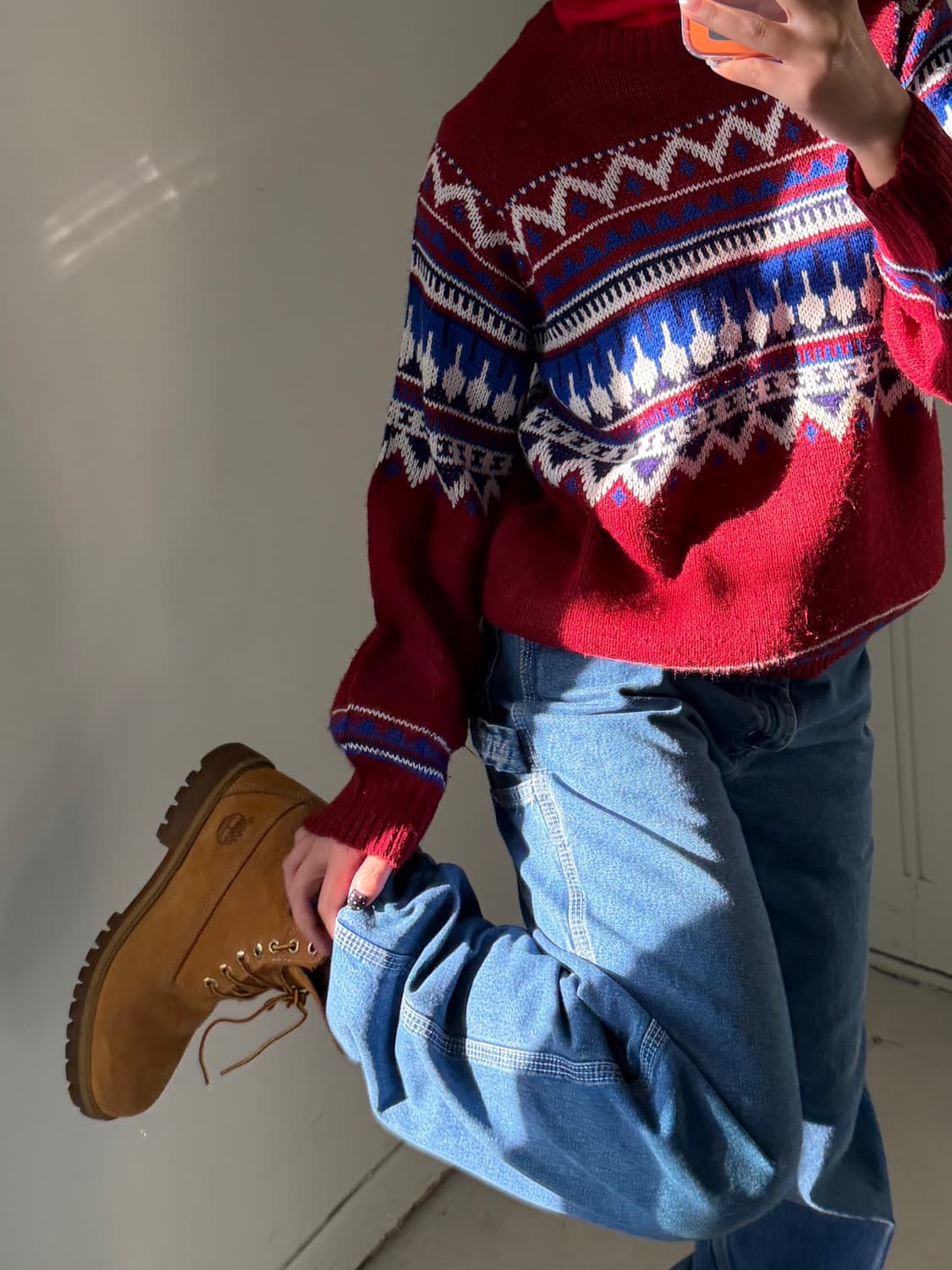 빈티지 스웨터 노르딕패턴 스웨터 니트 상품이미지2