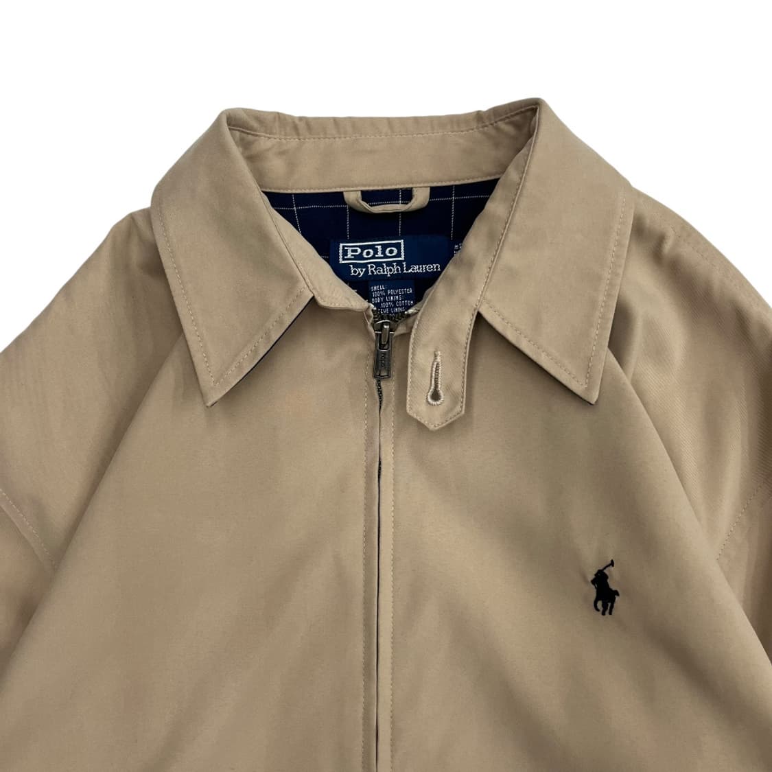 폴로 랄프로렌 네이비포니 베이지 블루종 자켓 S 상품이미지4