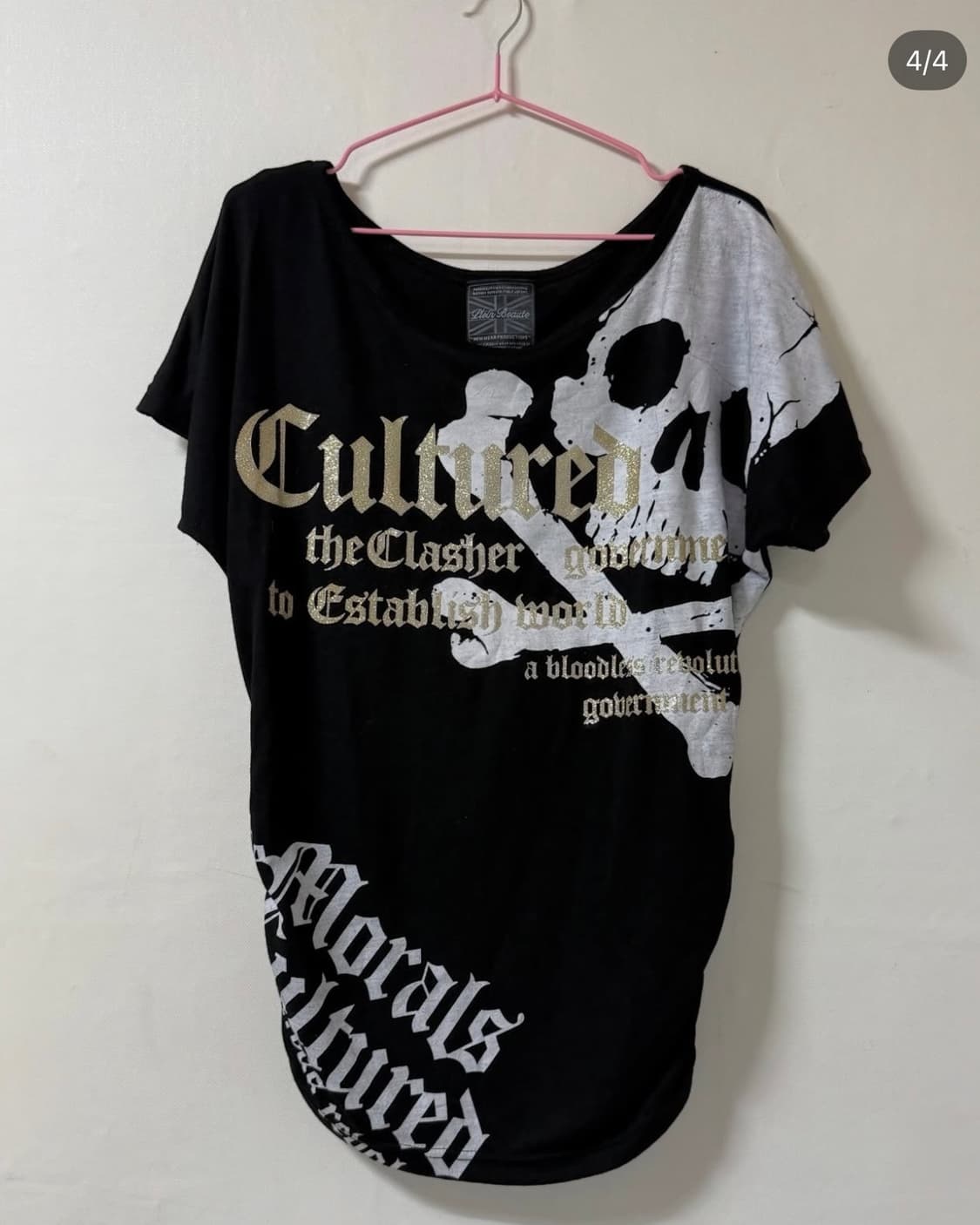 갸루펑크 Skull 셔링 티셔츠 상품이미지4