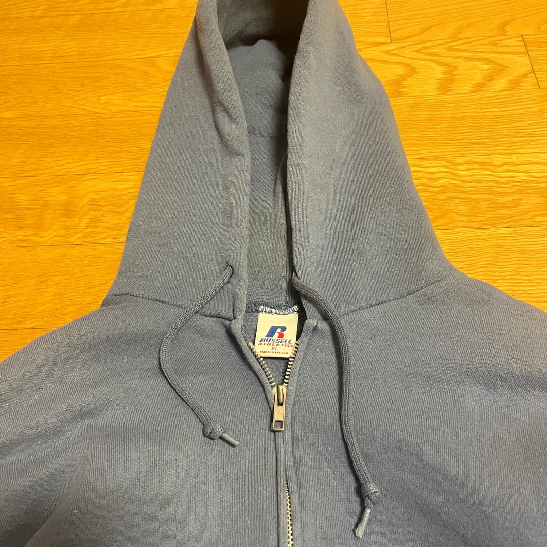 [XL] 00s 빈티지 러셀 후드집업 스카이블루 상품이미지3