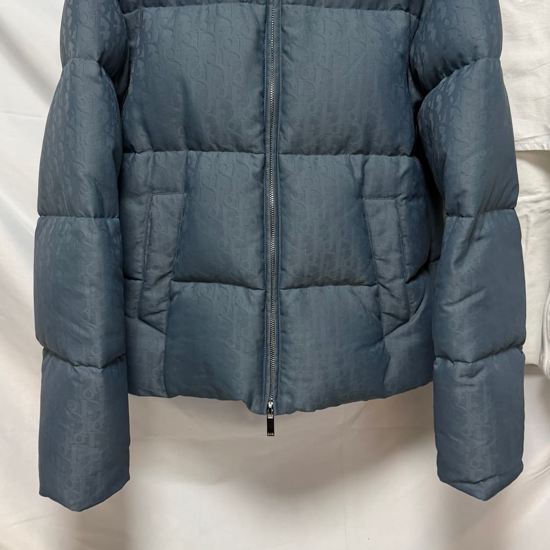 [S+급/46] 디올 오블리크 푸퍼 패딩 블루 풀구성 상품이미지3