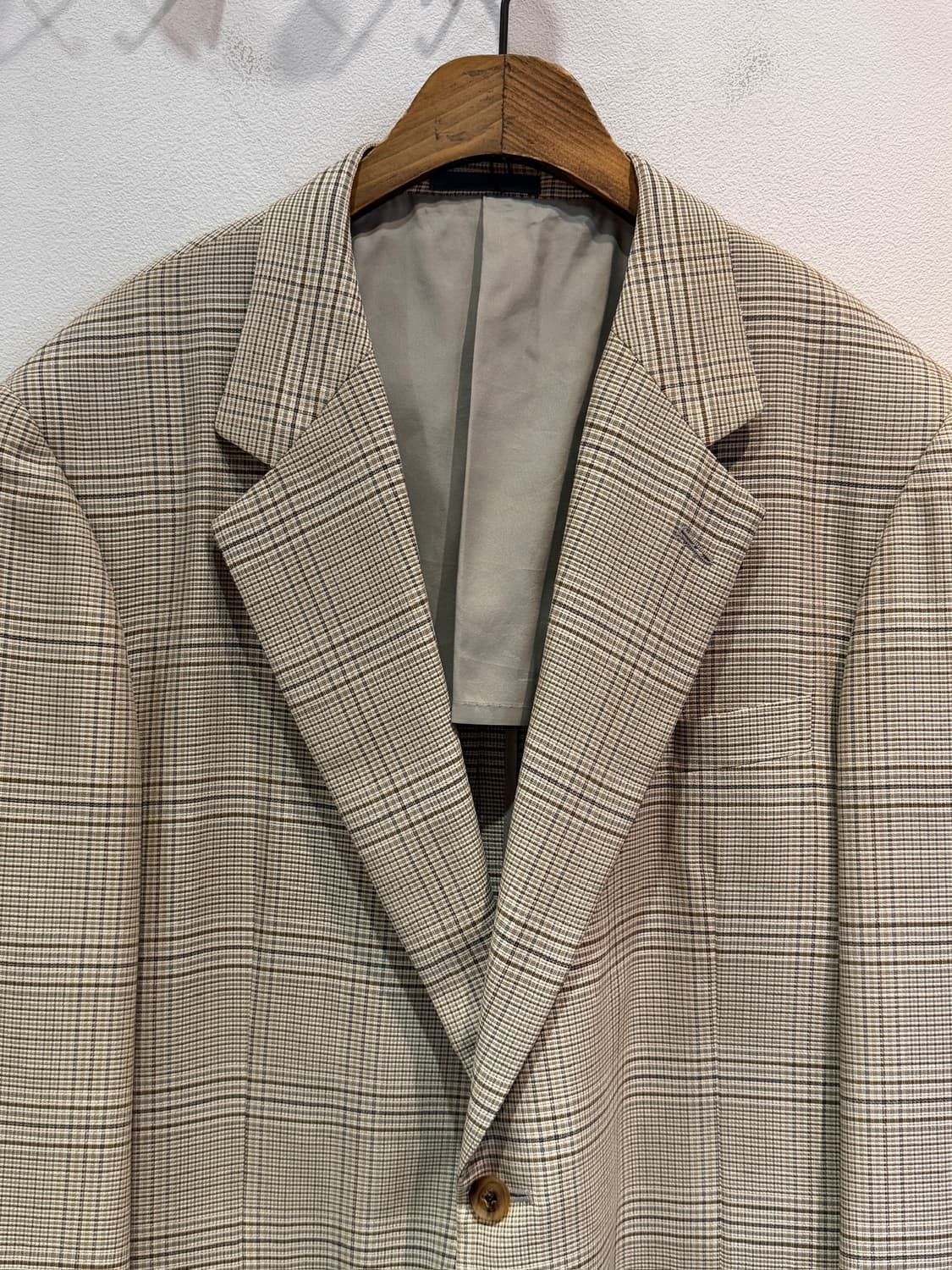 90's Burberrys Wool Silk Check Jacket 상품이미지3