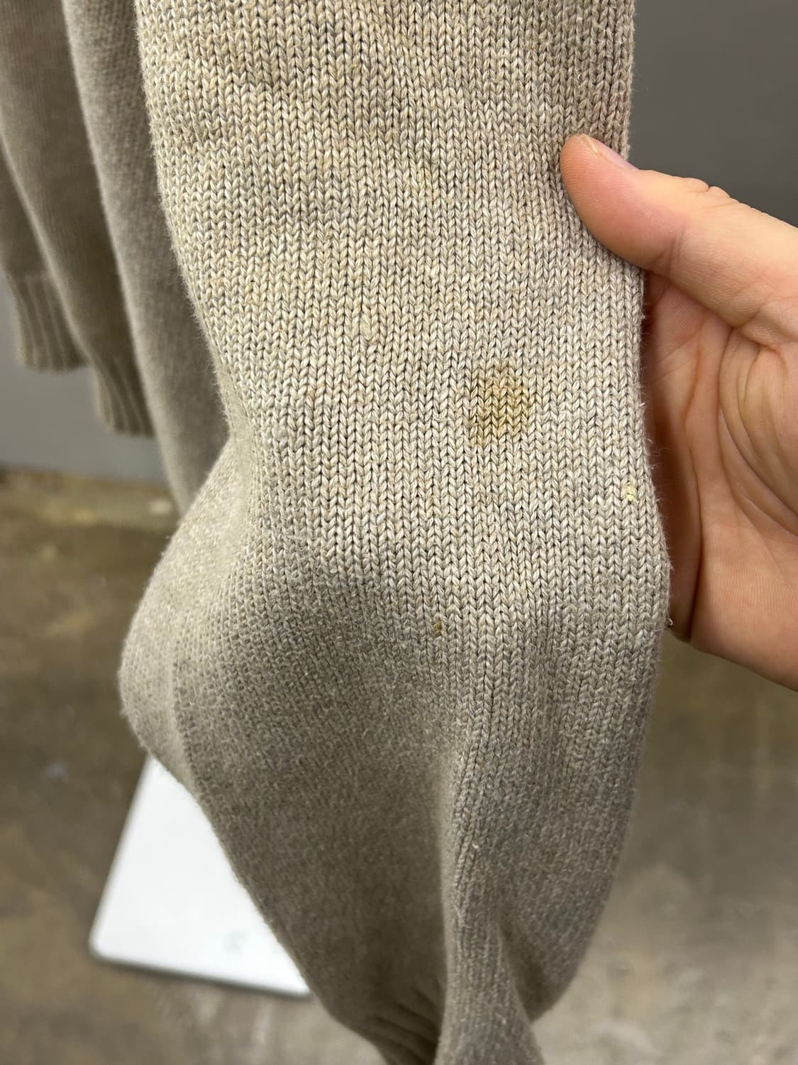 폴로 랄프로렌(Polo) 하프집업 따뜻한 니트 베이지 상품이미지6