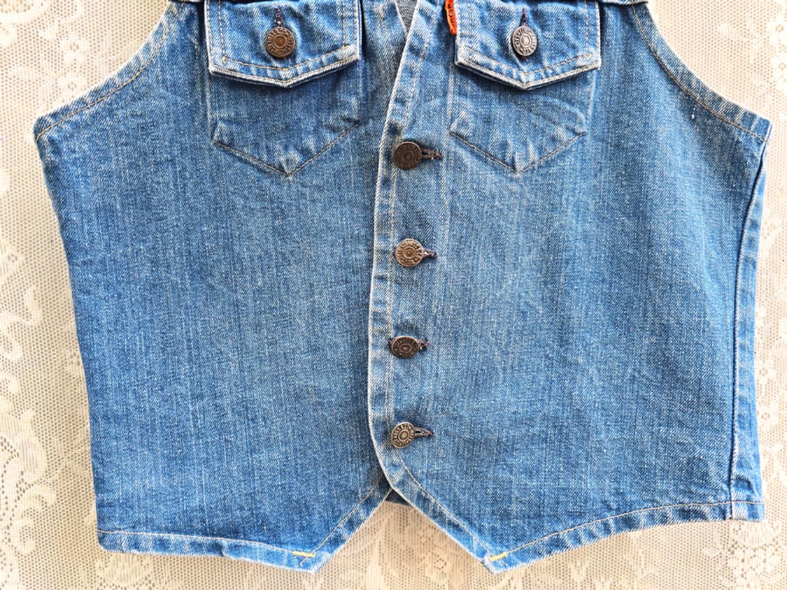 70s 리바이스 오렌지탭 데님 베스트 상품이미지3