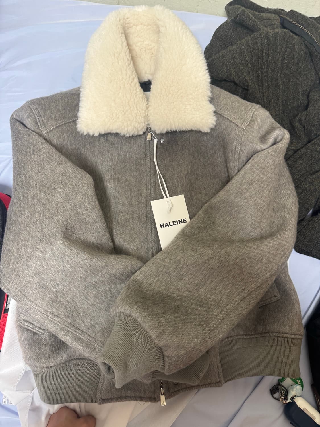 알렌느 알파카 시어링 블루종 1 상품이미지1