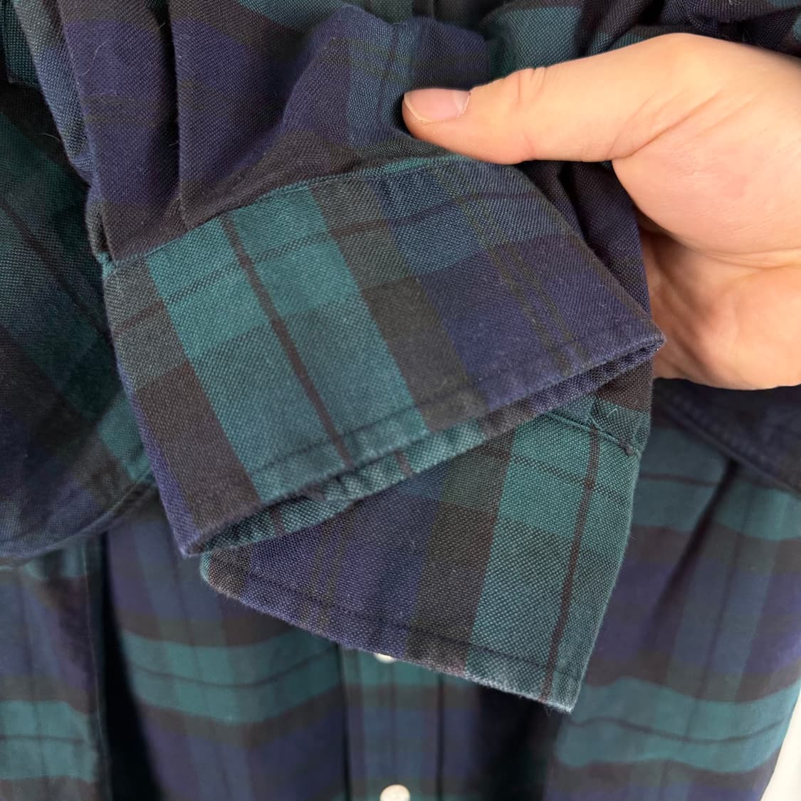 (무료배송)M) 90s 폴로랄프로렌 블랙와치 셔츠 상품이미지6