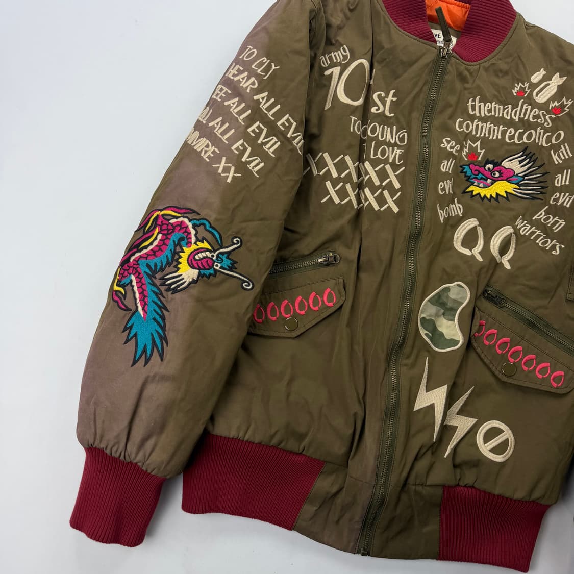 더 매드니스 pink drake ma-1 자켓 상품이미지3