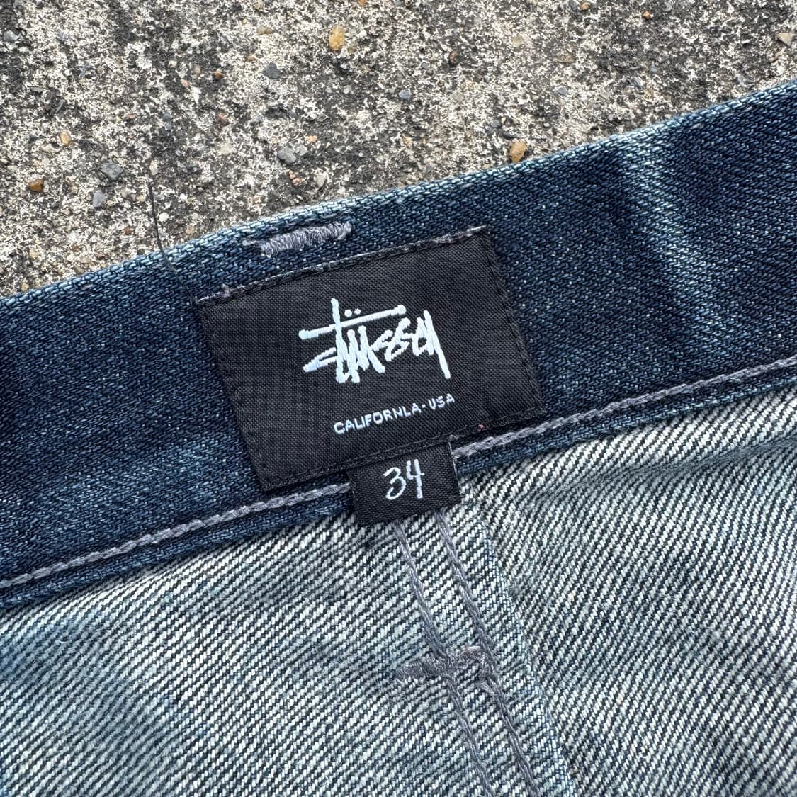 [34] Stussy 스투시 백포켓 로고 데님 팬츠 상품이미지8