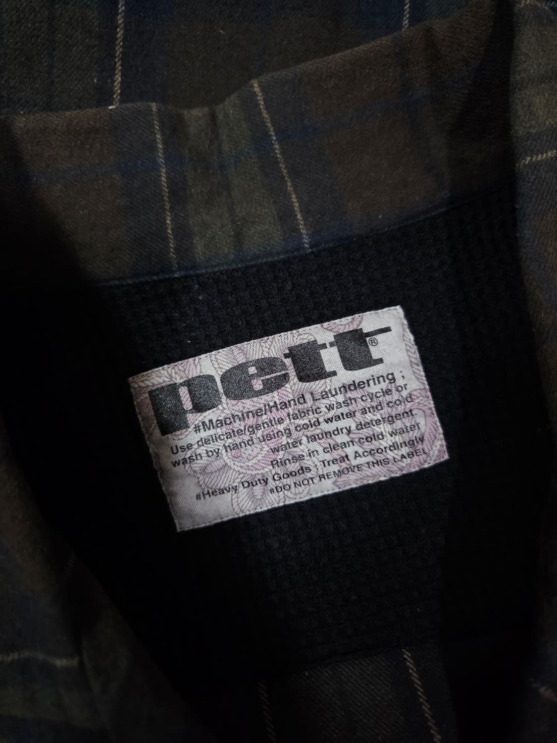 pett japan 배색 니트 비대칭 슬리브 워크 재킷 상품이미지5