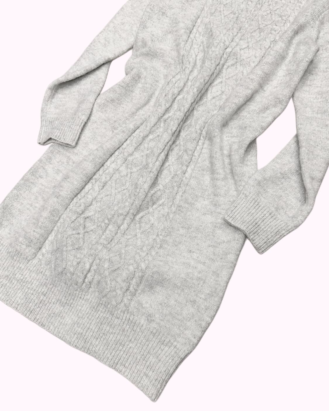 glitter silver knit dress 상품이미지3