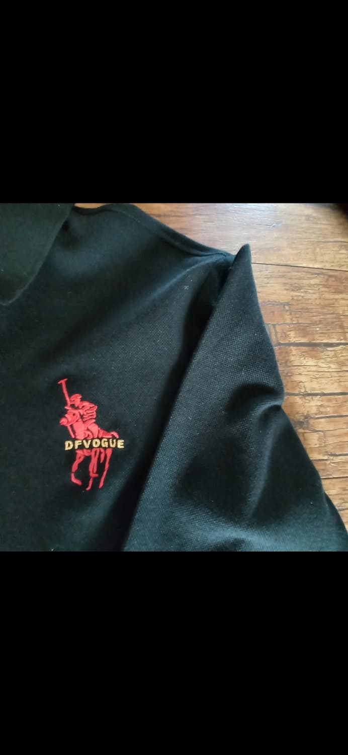 DFVOGUE  폴로긴팔 카라티 블랙 XL 상품이미지2