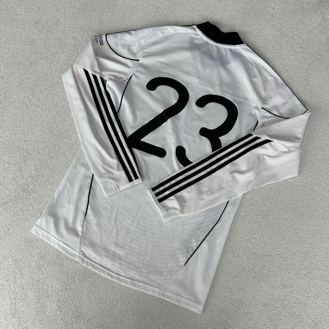 아디다스 화이트 긴팔 유니폼 m 상품이미지6