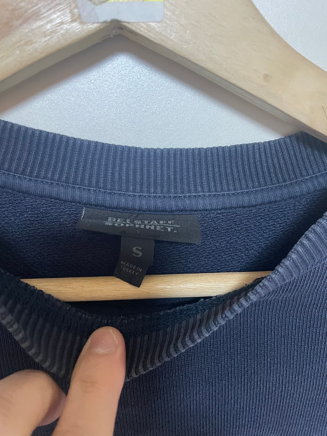 BELSTAFF SOPHNET 콜라보 맨투맨 네이비 S 상품이미지2