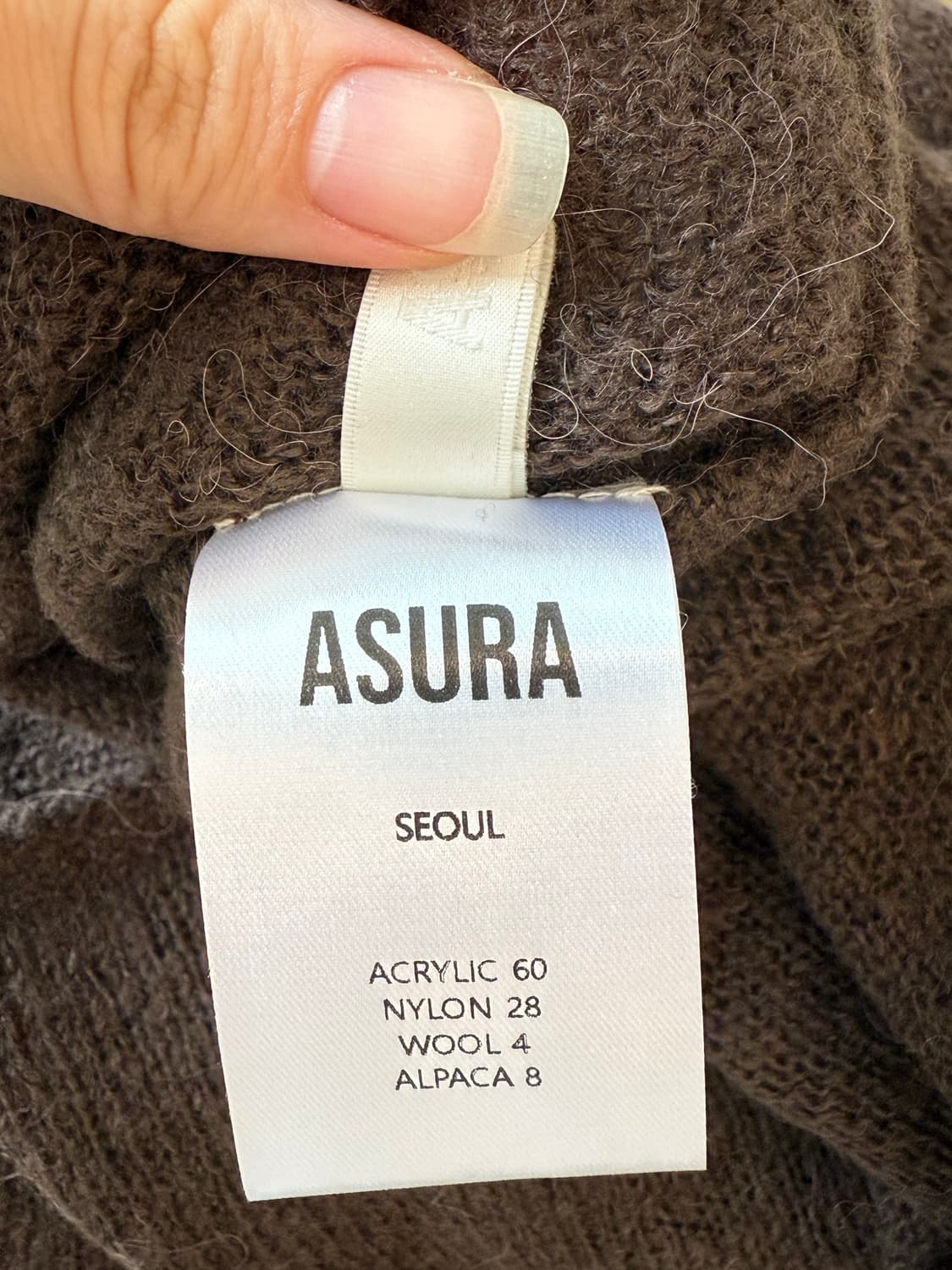 (상태좋음) 아수라 2-WAY ALPACA KNIT 상품이미지5