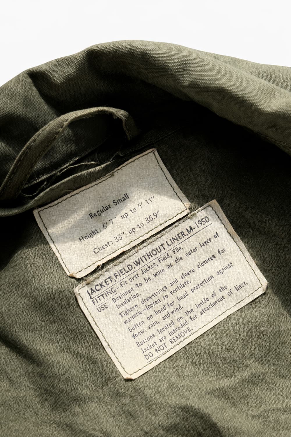 50s 미군 M-50 필드 자켓 S-R 데드스탁 상품이미지9