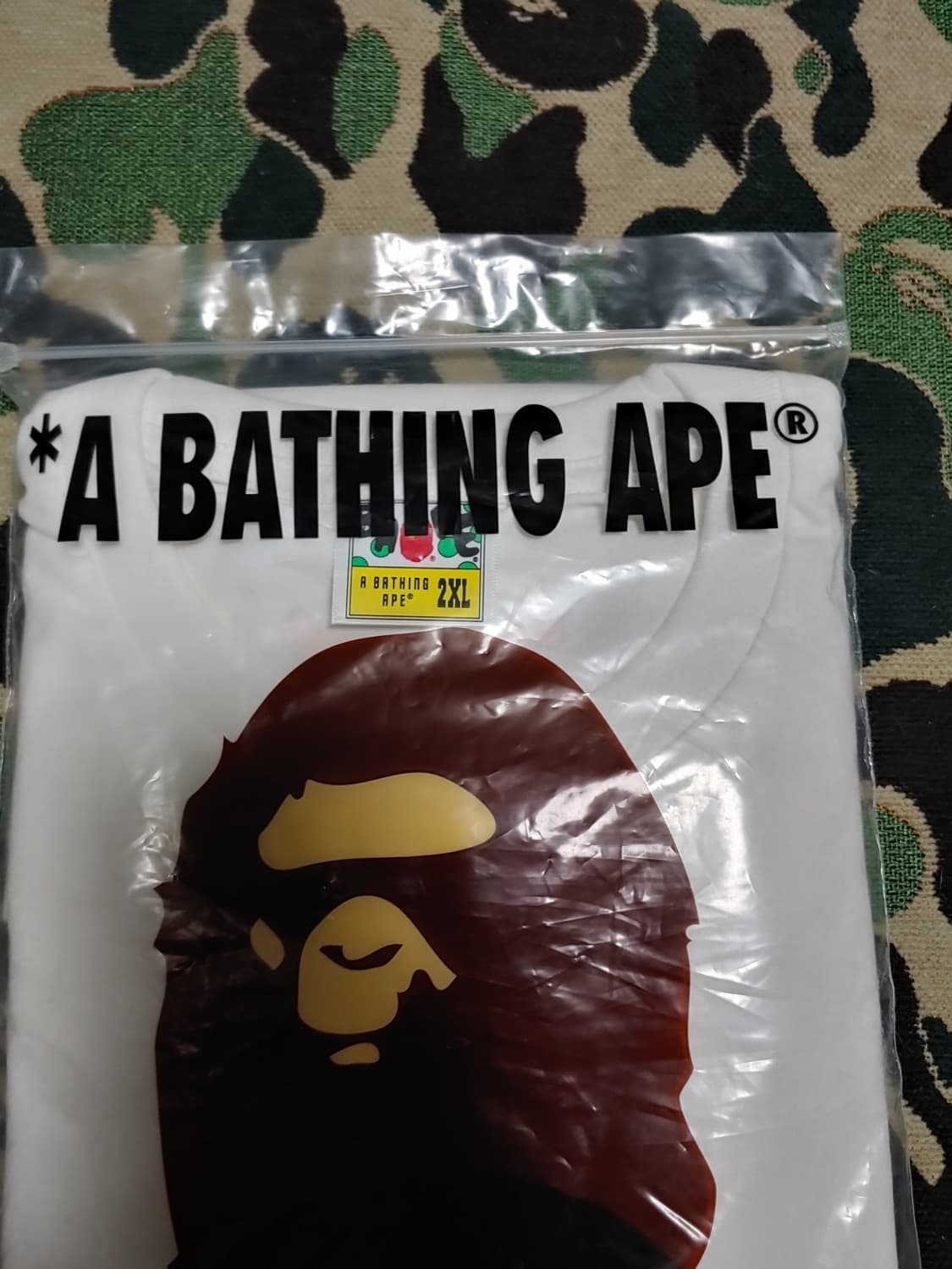 [2XL] 베이프 24SS 카타카나 빅사루 반팔티 화이트 상품이미지5