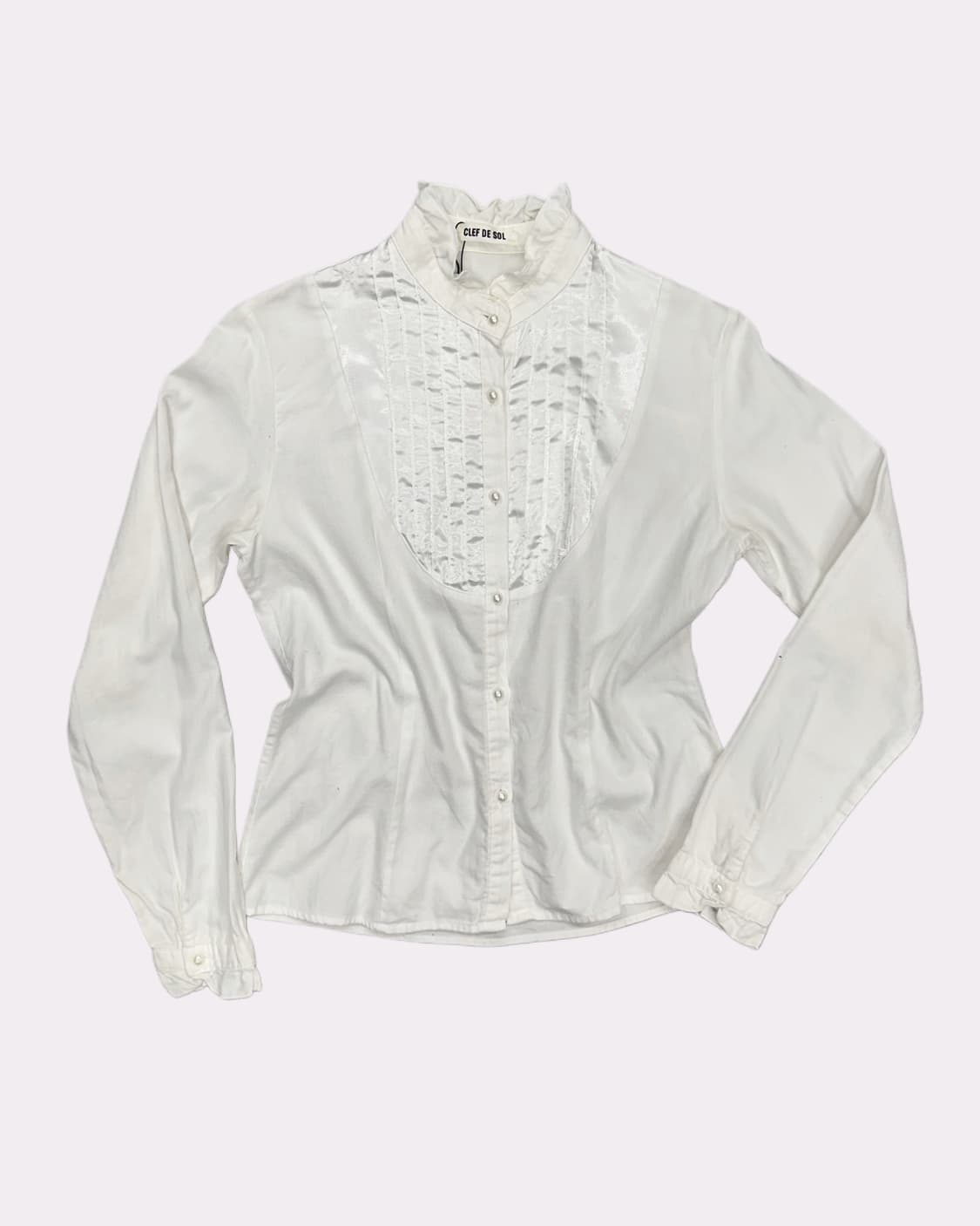 frill collar tuxedo blouse 상품이미지1