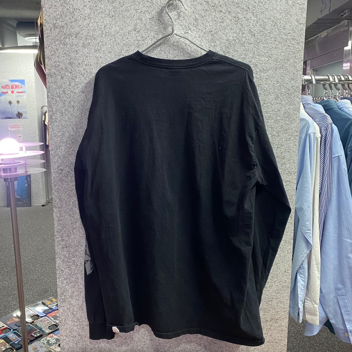 스투시 빌트터프 프린팅 빅로고 롱슬리브 블랙B3022   상품이미지3