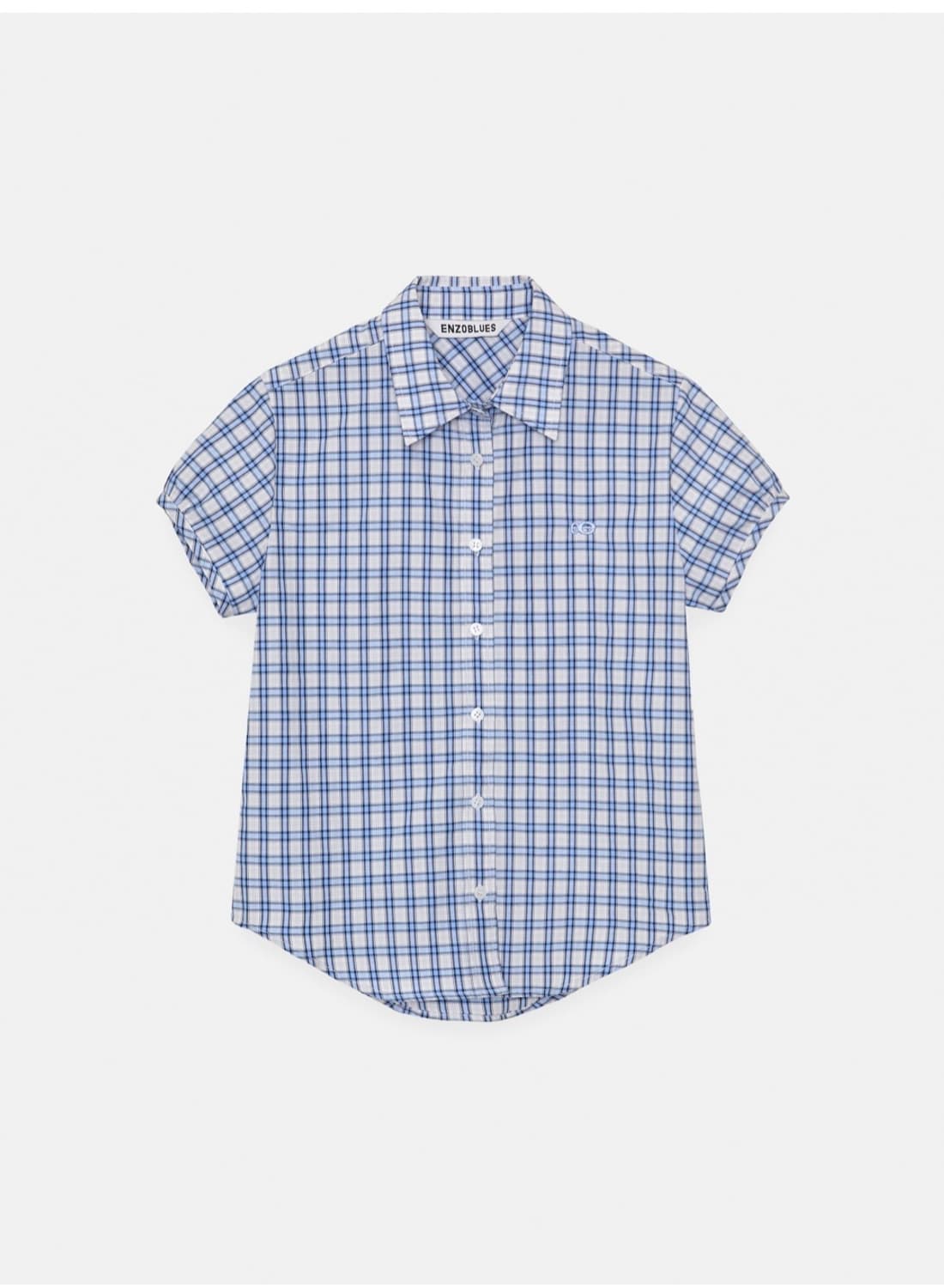 Enzoblues check half sleeve shirt 상품이미지1