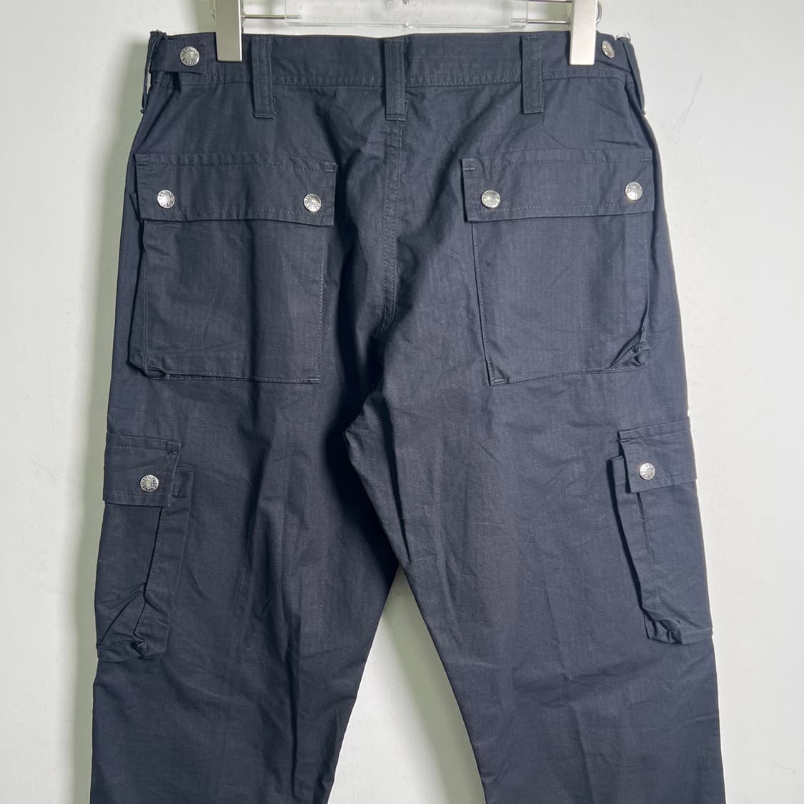 Bape 베이프 블랙 코튼 카고 팬츠 L 상품이미지6
