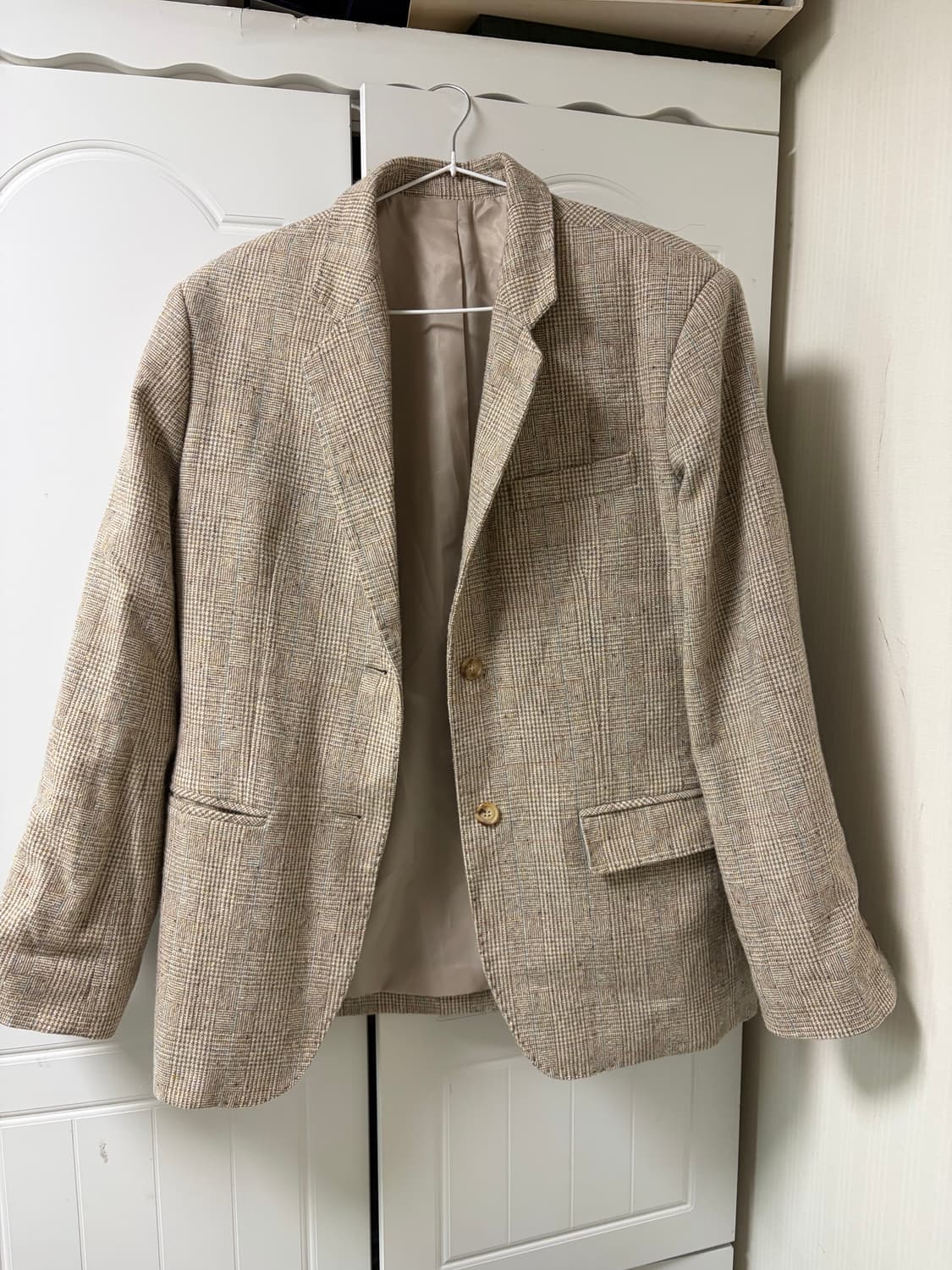 그로브 스토어 체크 울자켓 상품이미지1