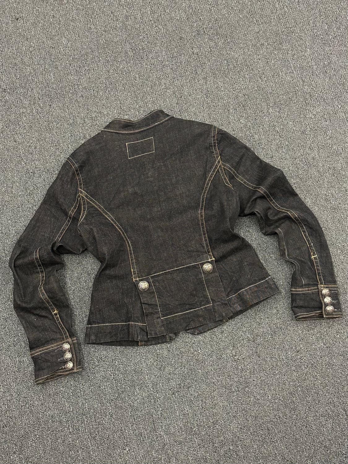 M)OLD NAVY 빈티지 여성 스티치 데님 자켓 상품이미지3