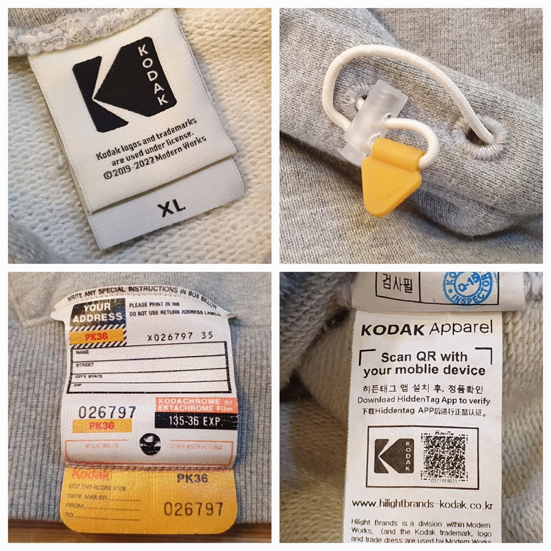 105.KODAK 메일러 후드티 상품이미지7