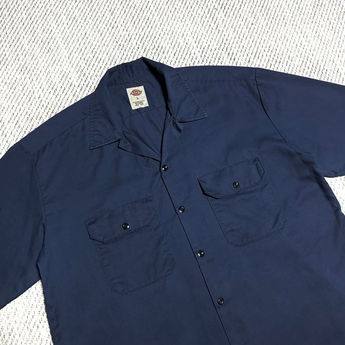 [XL] Dickies 디키즈 네이비 반팔 워크셔츠 상품이미지2