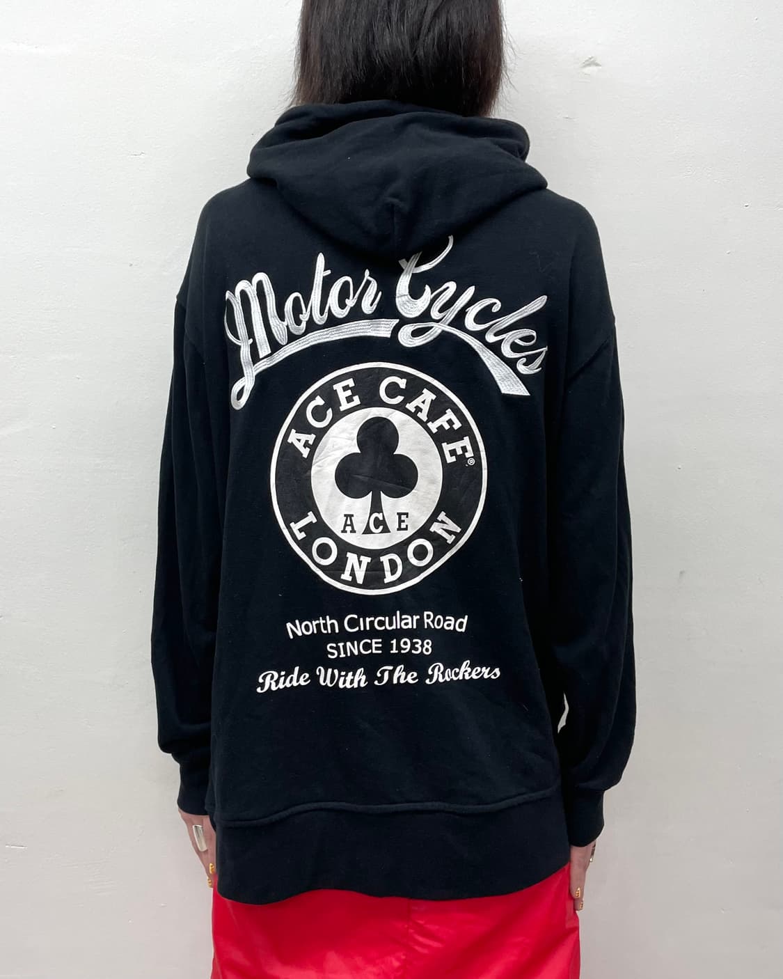 Half American Flag  Black Hooded Zip-Up 상품이미지2