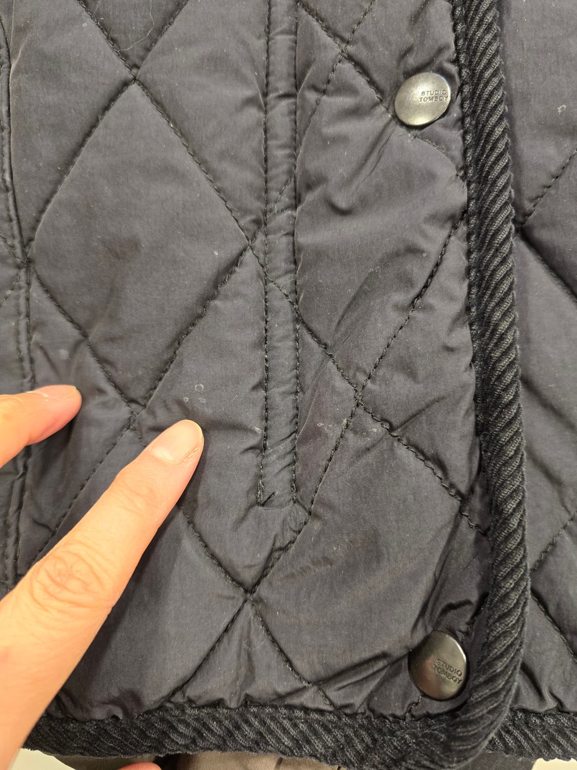 스튜디오 톰보이 퀼팅 자켓 블랙 프리사이즈 상품이미지9