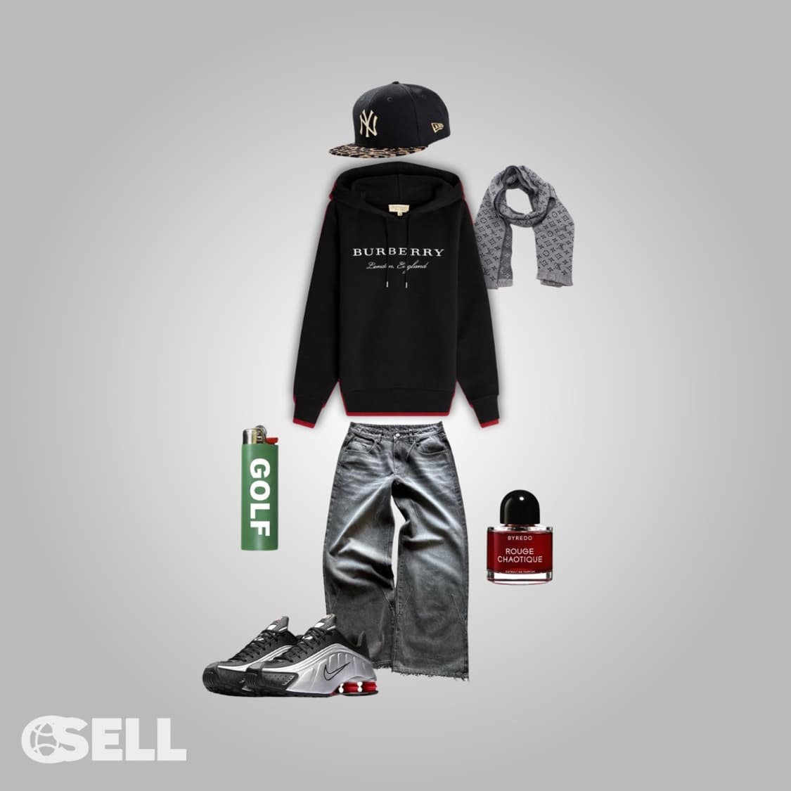 버버리 자수 레터링 후드티 상품이미지2