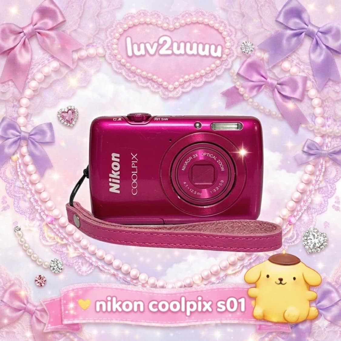 니콘 쿨픽스 s01 핑크 카메라 디카 🩷coolpix /풀박스✨ 상품이미지1