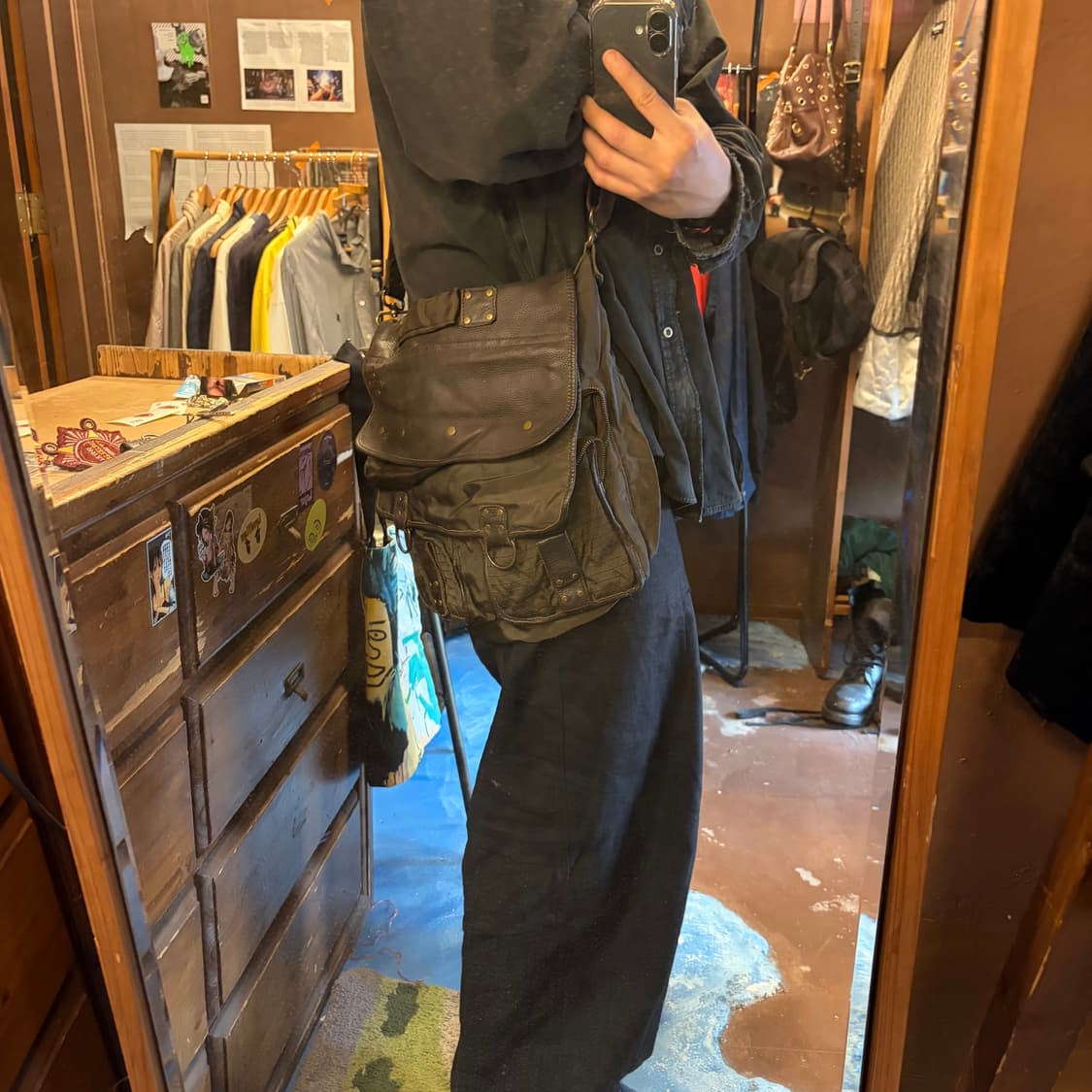 Diesel leather multi flap cross bag 상품이미지7