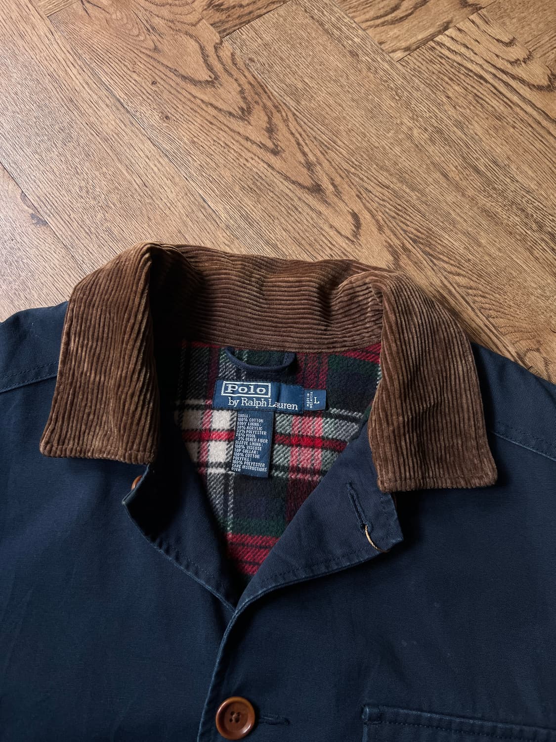[L]폴로 랄프로렌 헤리티지 네이비 코튼 헌팅 자켓 상품이미지2