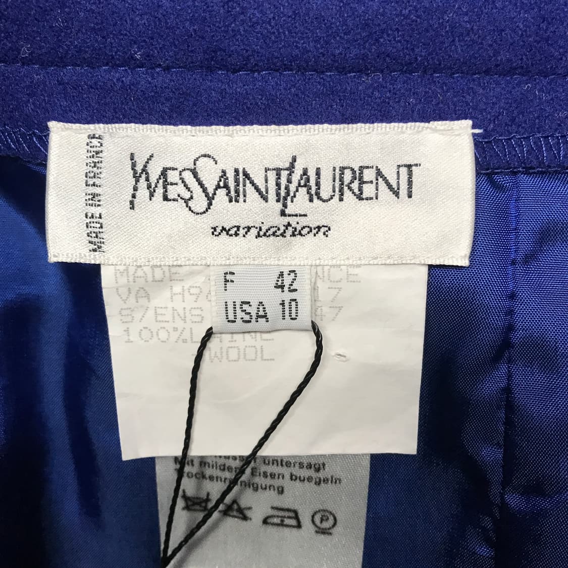 YSL 입생로랑 블루 스커트 42(W) 상품이미지6