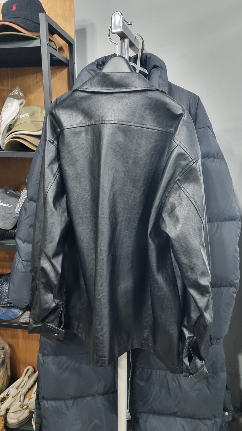 ((파르티멘토)) 인조 가죽 자켓 M 상태매우좋음 상품이미지3