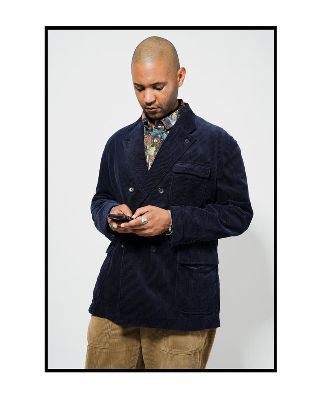 엔지니어드 가먼츠 리퍼 더블 자켓 (블랙 코듀로이) 상품이미지9