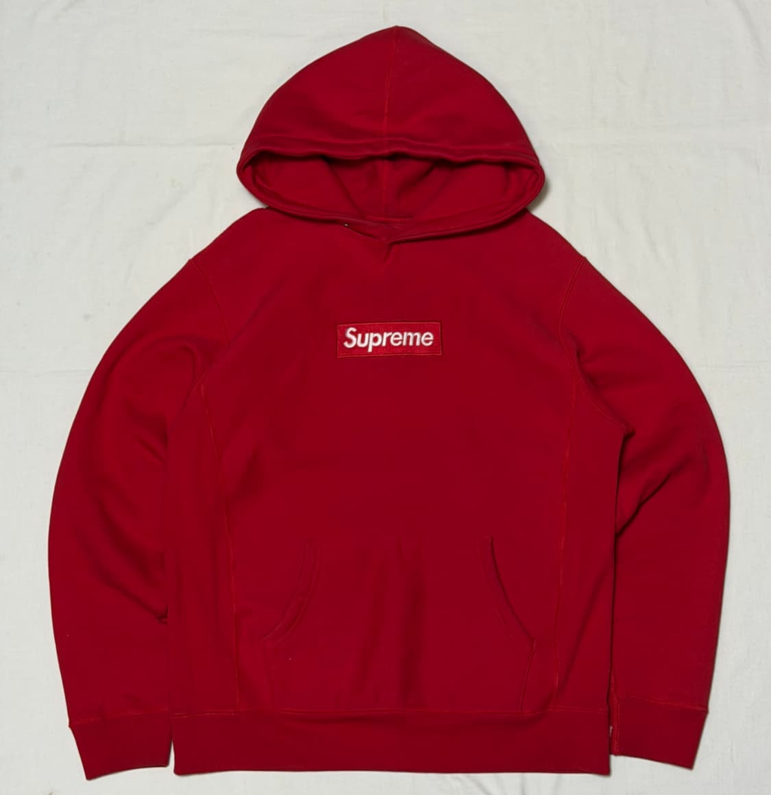 슈프림 박스로고 후드티 레드 레드 상품이미지1